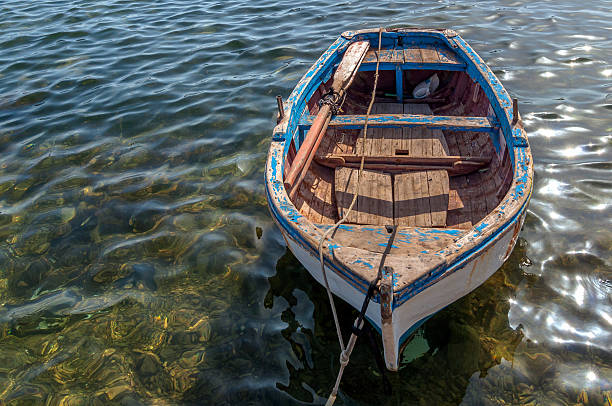 istock small boat in mediterranean sea, Sicily 532773291
