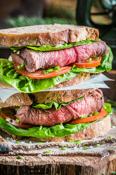 istock Sandwich with meat for the forester 532787095