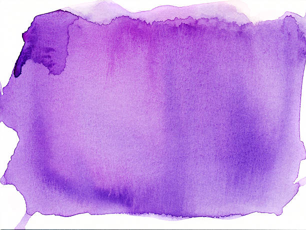 istock Violet watercolor painting with copy space 532787993