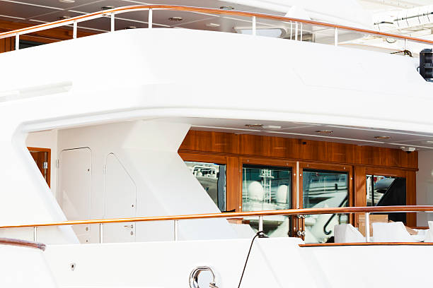 istock Closeup deck of Luxury yacht 532788695
