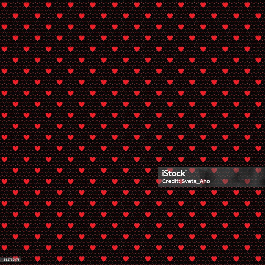 Heart Net Pattern Net Pattern With Hearts Stock Illustration - Download Image Now - 2015 ...