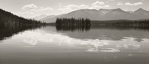 istock Canadian landscape in Pyraimd lake. Jasper. Alberta 532792285
