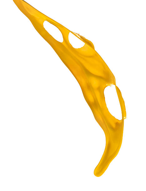 istock splashes of yellow paint isolated on white background 532811775