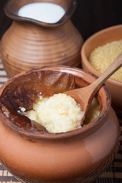 istock Millet porridge in a clay pot. 532812249