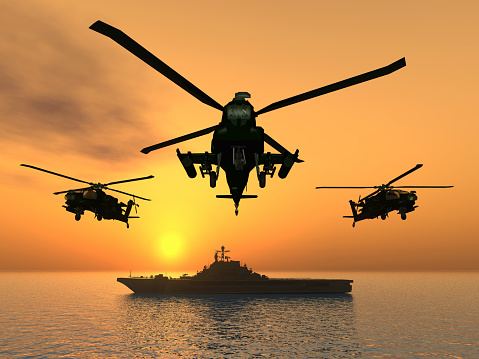 Navy frigate enters a harbour after offshore training exercises.