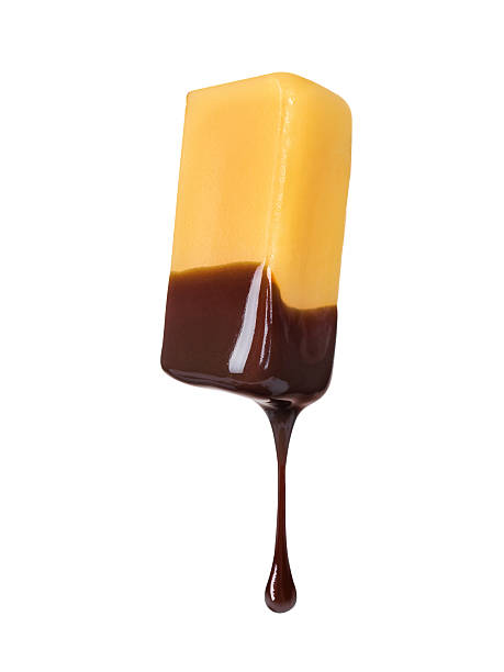 istock with a piece of caramel dripping chocolate 532816865