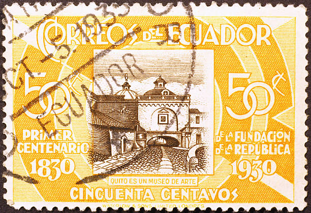 istock Quito on old ecuadorian postage stamp of 1930 532817165