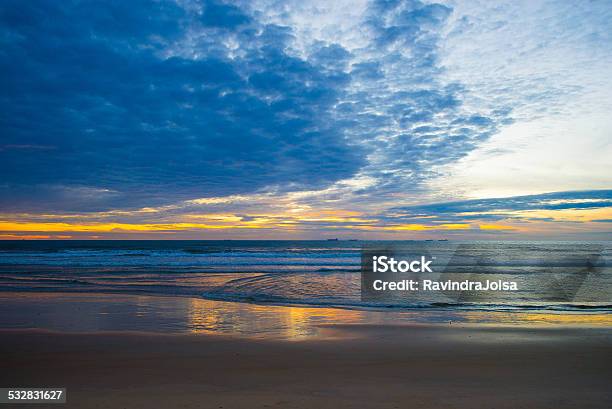 Dusk Beach Stock Photo - Download Image Now - Mangalore, Beach, 2015