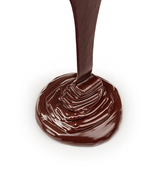 istock stream of dark chocolate isolated on white background 532831803