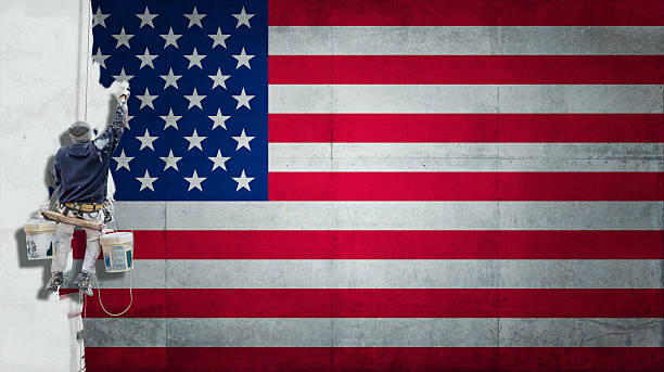 istock Industrial paint American Flag 532831963