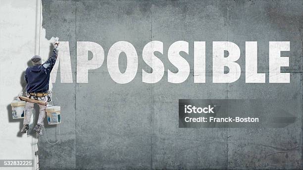 Impossible Becoming Possible Stock Photo - Download Image Now - Adversity, Possible, Conquering Adversity