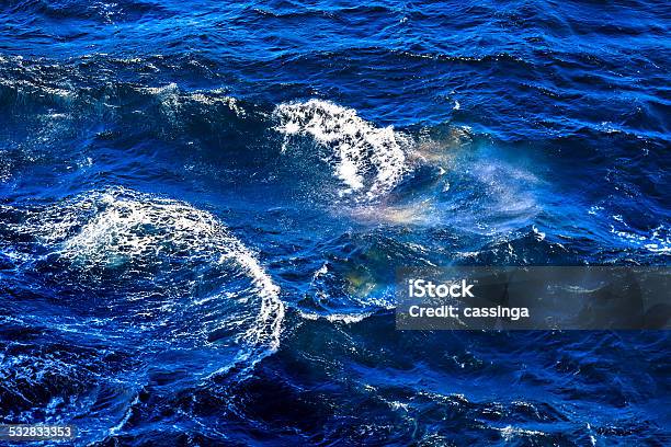 Waves And Foam On The Surface Of The North Sea Stock Photo - Download Image Now - 2015, Activity, Backgrounds