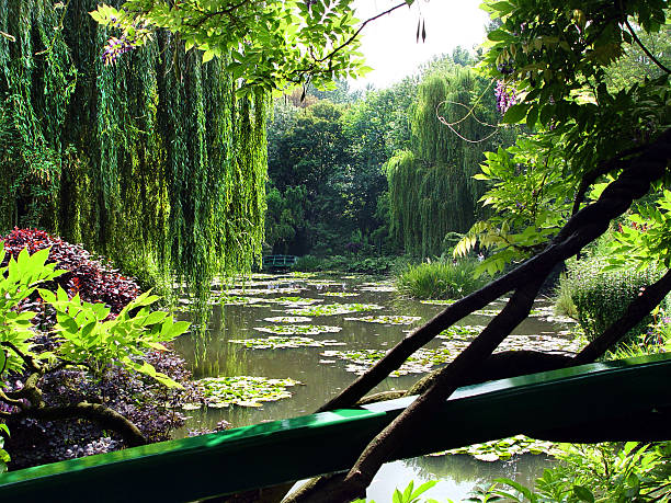 Claude Monet's gardens, Giverny, France A beautiful Claude Monet's gardens in Giverny, France foundation claude monet photos stock pictures, royalty-free photos & images
