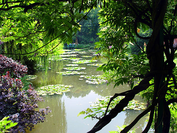 Claude Monet's gardens, Giverny, France A beautiful Claude Monet's gardens in Giverny, France claude monet photos stock pictures, royalty-free photos & images