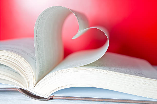 istock Heart shape with pages of book 532836255