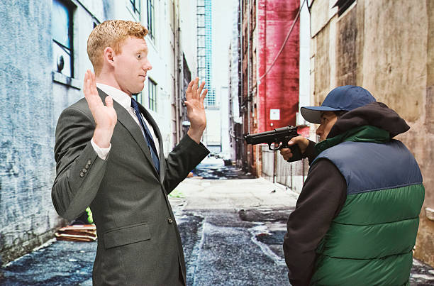 istock Guy robbing with man in the suit 532837327