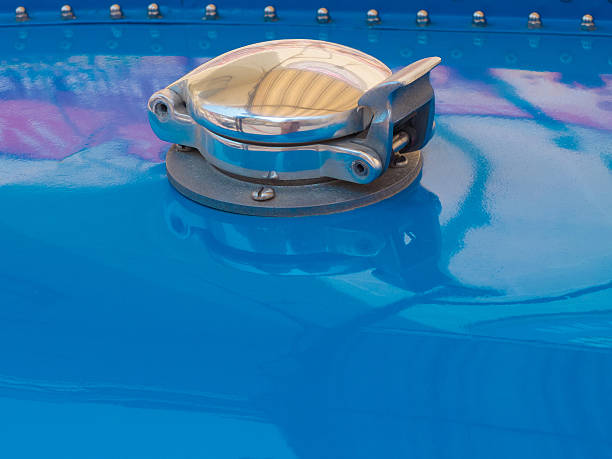 istock chrome fuel cap on vintage car 532837631