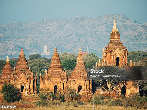 Ancient Pagodas In Bagan Myanmar Stock Photo - Download Image Now - Ancient Civilization, Asia, Bagan