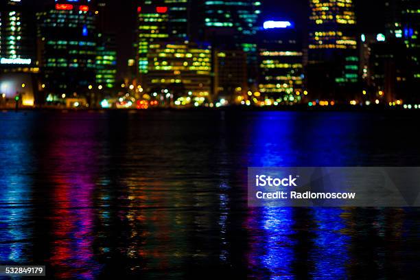 Buildings And River Stock Photo - Download Image Now - Night, Perth - Australia, Urban Skyline