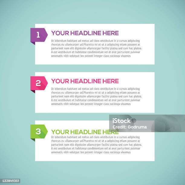 Moderne Infografiken Designlayout Mit Langen Schatten Stock Vektor Art und mehr Bilder von Informationsgrafik