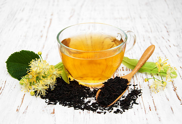 istock cup of herbal tea with linden flowers 532850028