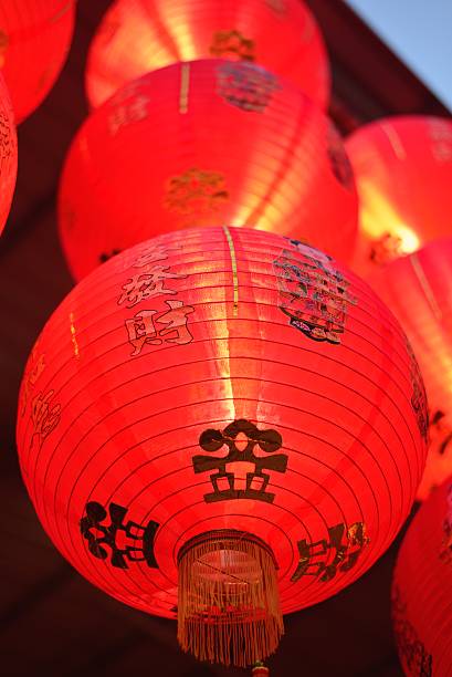 istock Chinese lanterns decorated beautiful in Chinese. 532850210