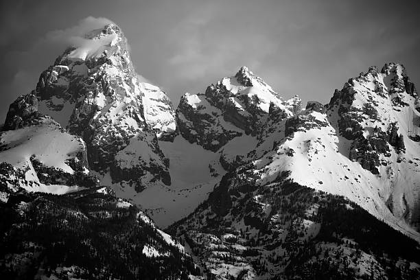 istock The Grand Teton Range in Black and White 532850826