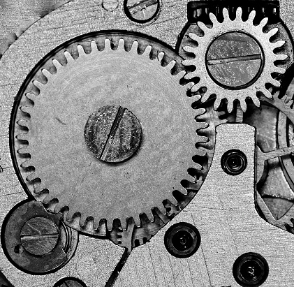clockwork mechanical watch, high resolution and detail