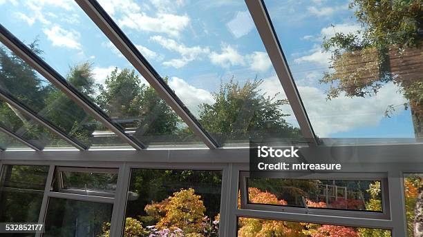 Image Of Glass Conservatory Roof Panels With Selfcleaning Tinted Glass Stock Photo - Download Image Now