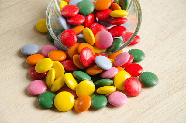 istock Colorful sugar-coated chocolate smarties in a glass 532853161