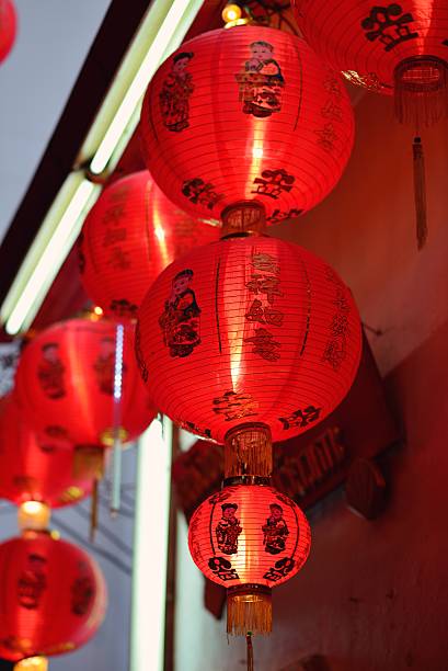 istock Chinese lanterns decorated beautiful in Chinese. 532853238