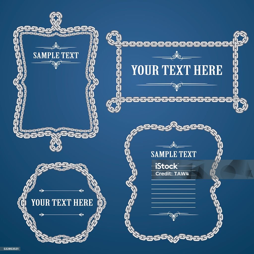 Chain Border Stock Illustration - Download Image Now - 2015, Border ...