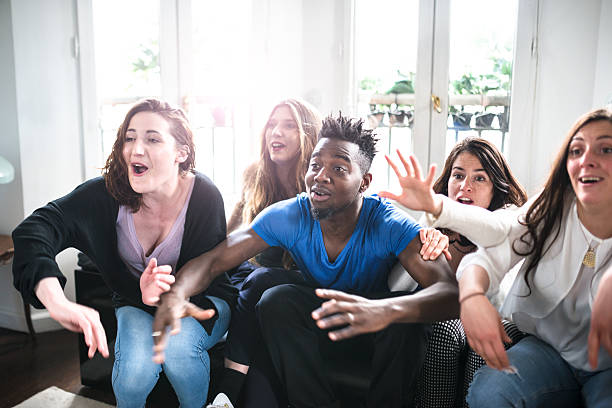 istock Group of college student happiness on the sofa 532853676