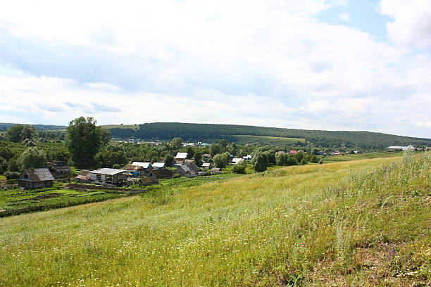 istock Beautiful summer village landscape 532853818
