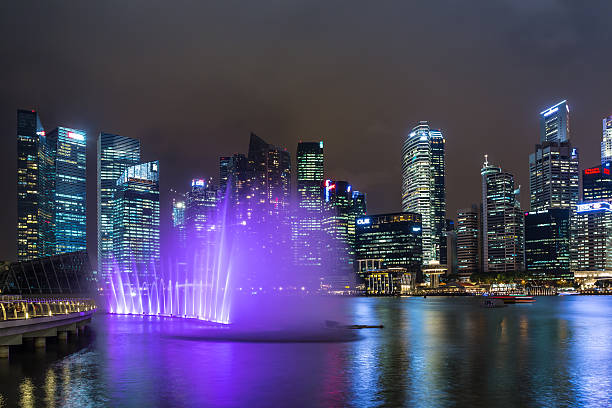 istock Singapore City Skyline at Night 532854325