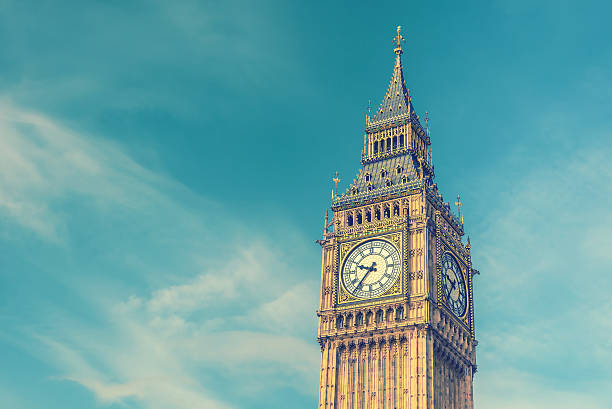 istock Big Ben, London, UK, vintage effect style 532854376