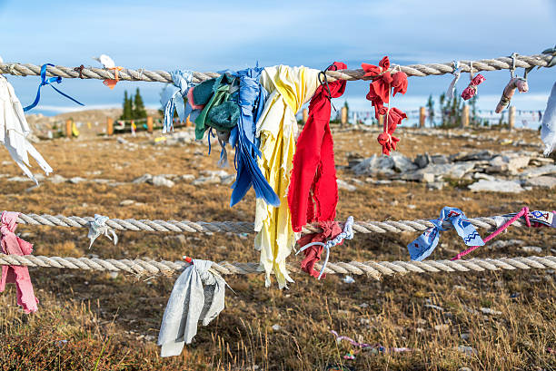 istock Colorful cloths at Medicine Wheel 532856826