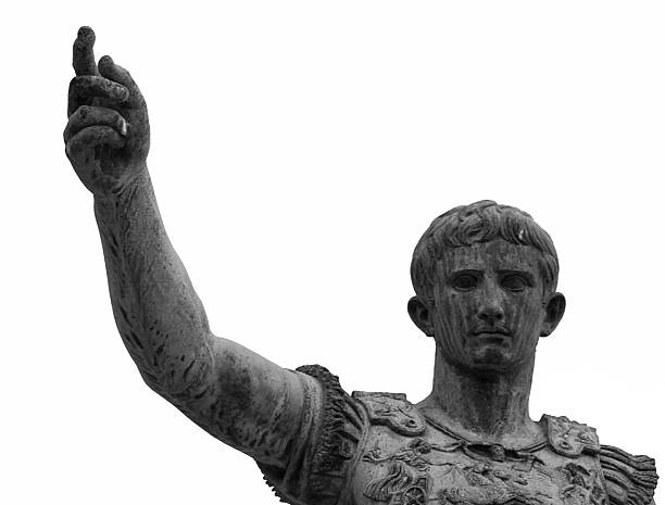 Roman Emperor Portrait Roman emperor Julius Caesar. augustus caesar photos stock pictures, royalty-free photos & images