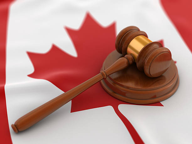 istock Gavel on flag of Canada 532868304