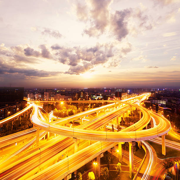 istock skyline and traffic,flyover in modern city. 532868687