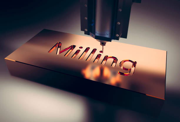 istock CNC metal machining by mill. 532870296