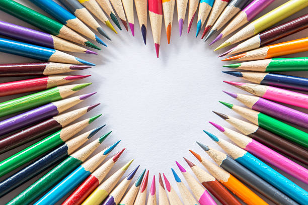 istock Valentine's day love concept with colored pencils 532870657