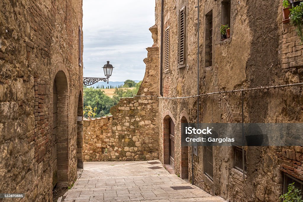 In the village of Val D'Elsa, Italy 2015 Stock Photo