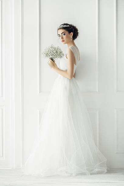 istock Studio shot of young beautiful bride 532873180