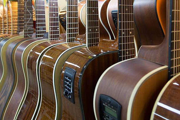 istock Guitars in a shop 532873535