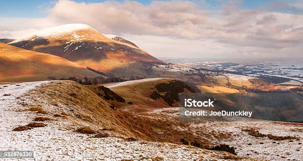 Snow On Latrigg Stock Photo - Download Image Now - Blencathra, Cumbria, England