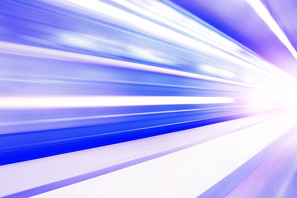 istock Train in motion blur in subway station. 532876556