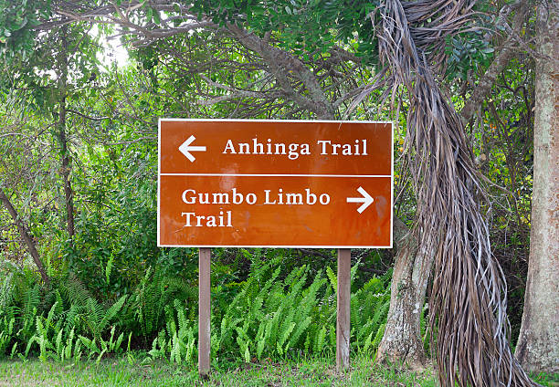 istock Florida Everglades trail signs 532877036