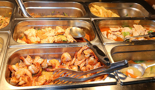 istock many tray with deep fried foods and fried shrimp 532877172