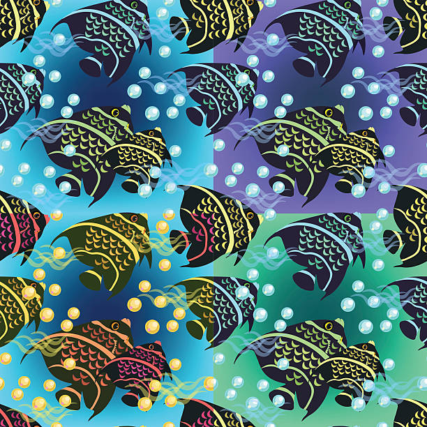 Angelfish Pattern 30+ Royal Angelfish Stock Illustrations, Royalty-Free Vector Graphics ...